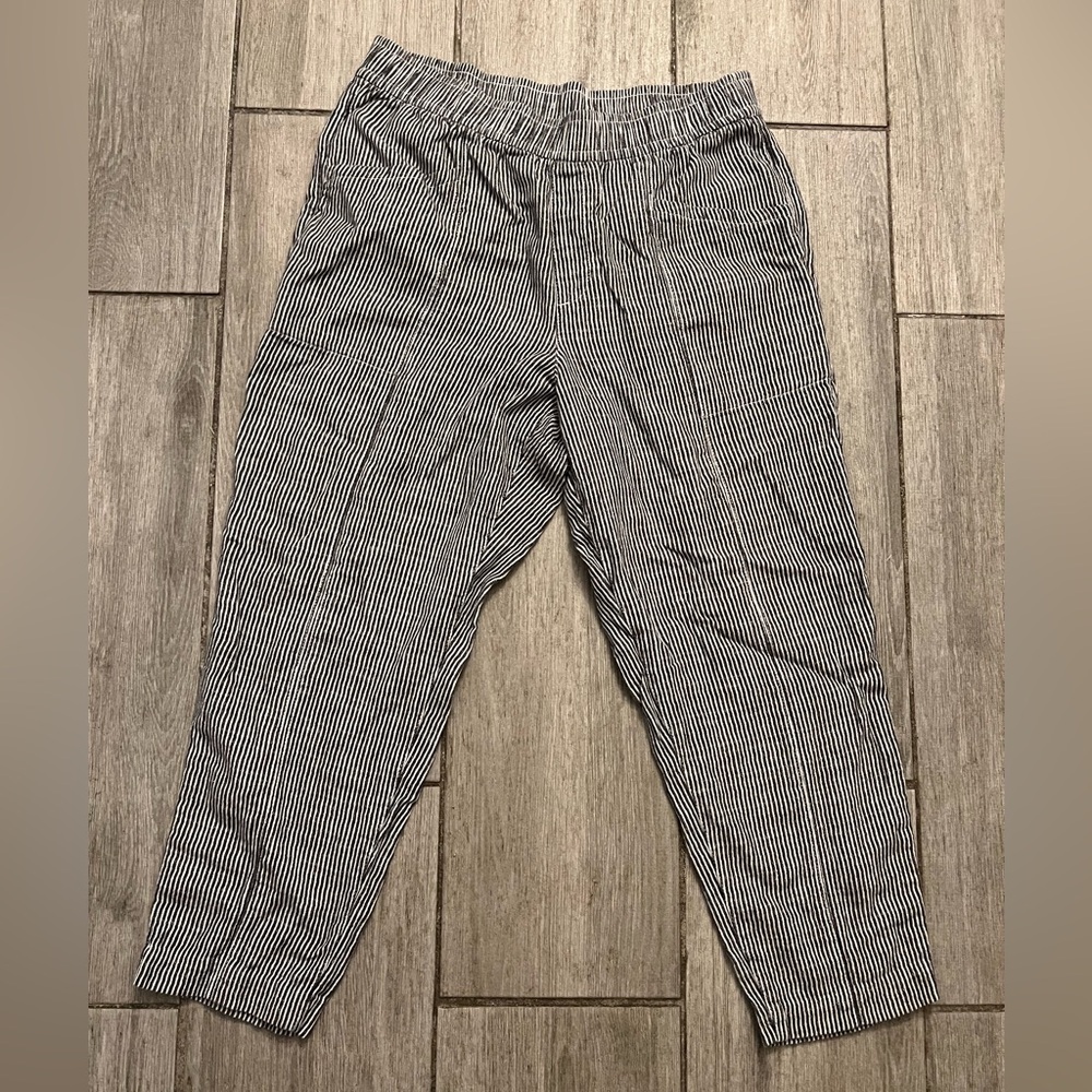 Old Navy High Rise Straight Taper Linen Cotton Pant